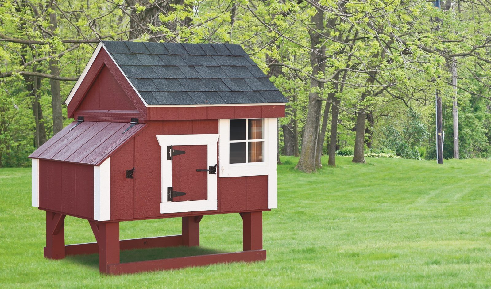 a frame chicken coop 3x3 A Frame With Duratemp® siding 1600x1600 1